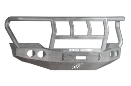 Road Armor 11-16 Ford F-250 Stealth Front Winch Bumper w/Titan II Guard Wide Flare - Raw