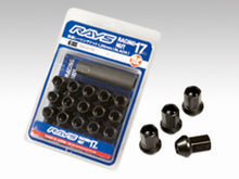 Load image into Gallery viewer, Rays 17 Hex Racing Nut Set L35 M12x1.50 - Black (16 Pieces / No Locks)