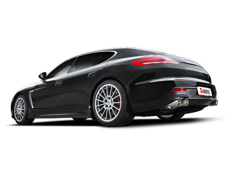 Akrapovic 14-15 Porsche Panamera Turbo (970) Evolution Line Cat Back (Titanium) w/ Titanium Tips