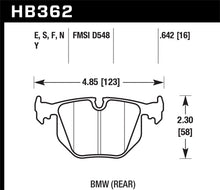 Load image into Gallery viewer, Hawk 91-97 BMW 850I/850CI HT-10 Race Rear Brake Pads