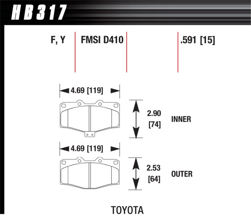 Hawk LTS Street Brake Pads