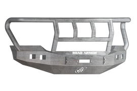 Road Armor 11-16 Ford F-250 Stealth Front Winch Bumper w/Titan II Guard Standard Flare - Raw