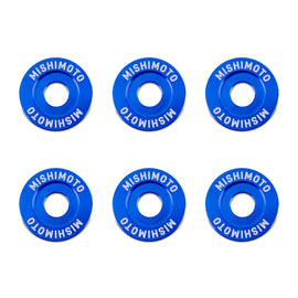 Mishimoto Small Fender Washer Kit (6pcs) - Blue