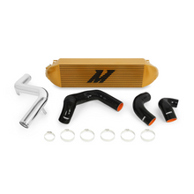 Load image into Gallery viewer, Mishimoto 2013+ Ford Focus ST Gold Intercooler w/ Polished Pipes