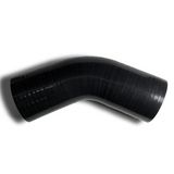 Stainless Bros 2.5in 45 Degree 4-Ply Silicone Coupler - Black