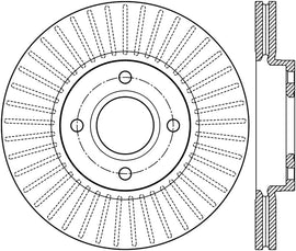 Stoptech 14-16 Ford Fiesta Front Cryo Rotor
