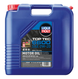 LIQUI MOLY 20L Top Tec 6600 Motor Oil 0W-20