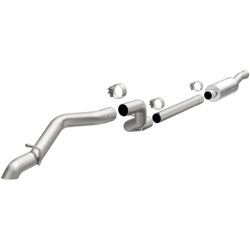 MagnaFlow Cat Back 2018 Jeep Wrangler 2.0L Rock Crawler Series Single Exit Stainless Exhaust