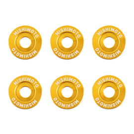 Mishimoto Large Fender Washer Kit (6pcs) - Gold