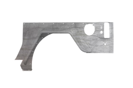 Road Armor 07-18 Jeep Wrangler JK 2DR Defender Body Armor Rear w/Flare - Raw