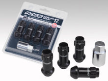 Load image into Gallery viewer, Rays 17 Hex Racing Lock Nut Set L48 Long Type 12x1.50 - Black Chromate (4 Pieces)