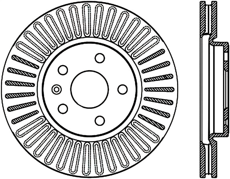 Stoptech 10-17 Chevy Equinox Front Premium Cryostop Brake Rotor