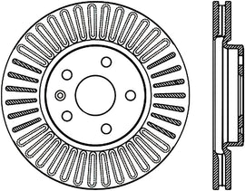 Stoptech 10-17 Chevy Equinox Front Premium Cryostop Brake Rotor