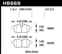 Load image into Gallery viewer, Hawk 09-12 BMW Z4 Performance Ceramic Rear Street Brake Pads