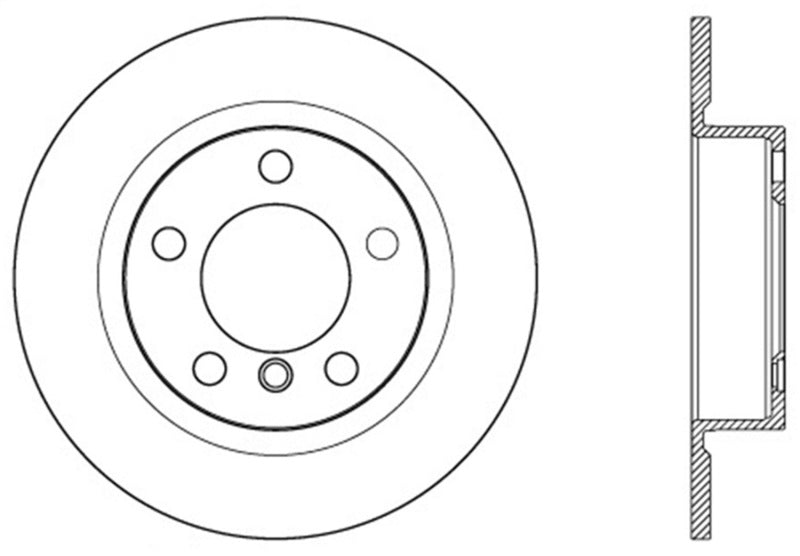 Centric 11-16 Mini Countryman Premium Rear CryoStop Brake Rotor