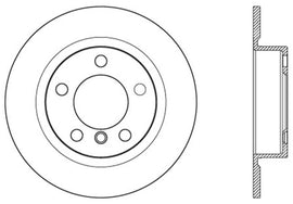 Centric 11-16 Mini Countryman Premium Rear CryoStop Brake Rotor