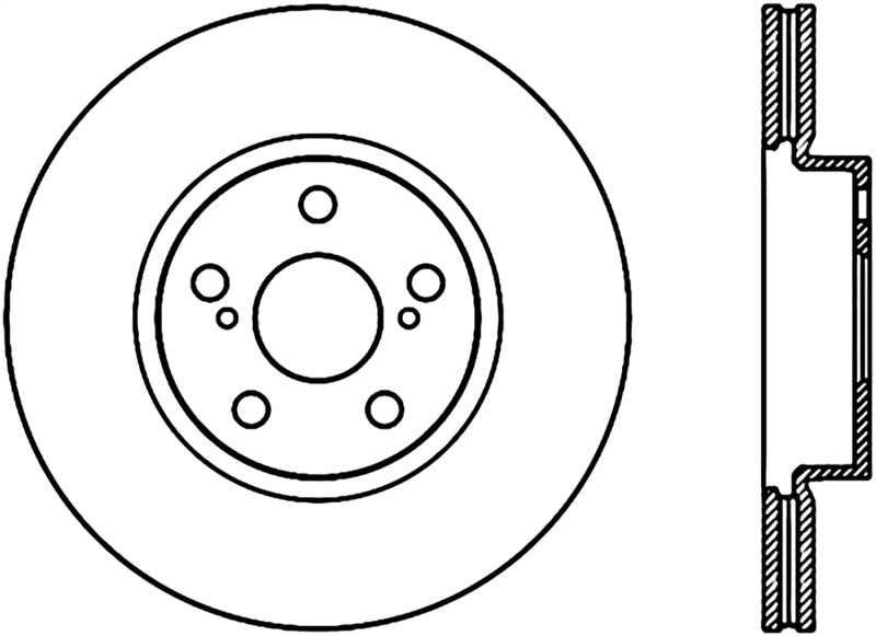 StopTech 09-19 Toyota Corolla Cryo-Stop Front Premium Rotor