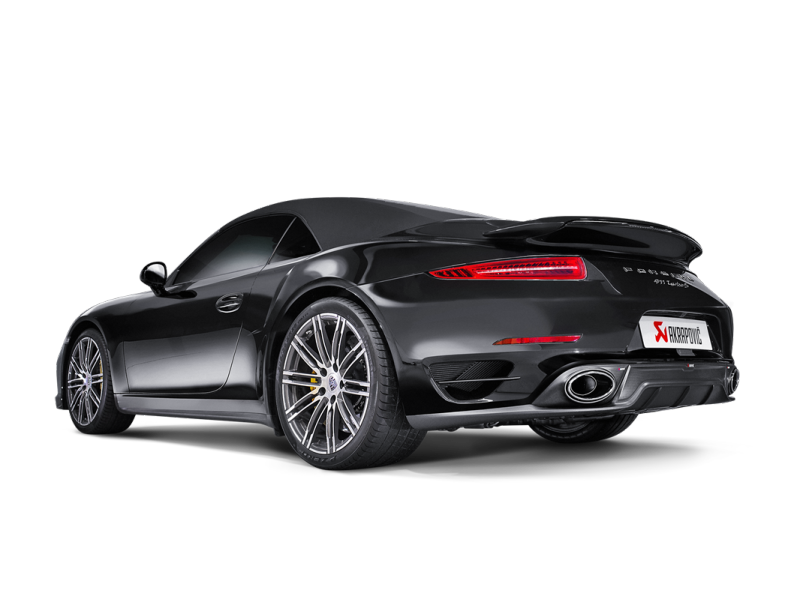 Akrapovic 14-15 Porsche 911 Turbo/Turbo S (991) Slip-On Line (Titanium) w/ Carbon Titanium Tips