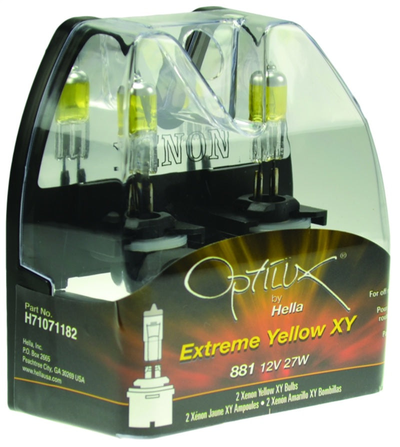 Hella Optilux 881 12V Xenon Yellow XY Bulb