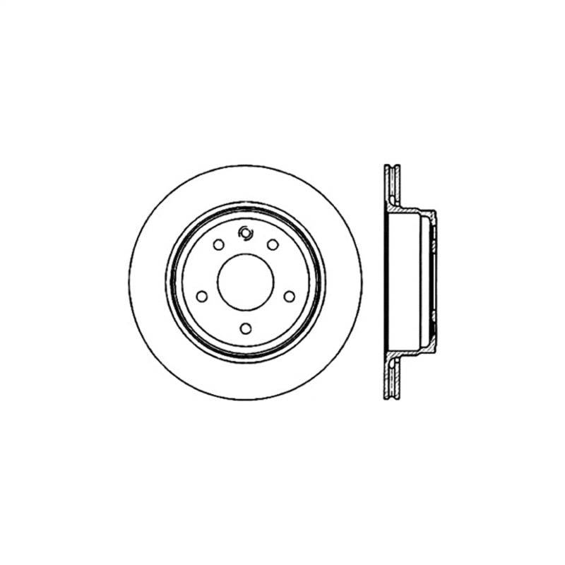 Stoptech 98-03 Jaguar XJ8 Rear Premium High Carbon CRYO-STOP Rotor