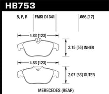 Load image into Gallery viewer, Hawk 08-14 Mercedes-Benz C300 / 10-15 Mercedes-Benz GLK350 HPS Street Rear Brake Pads