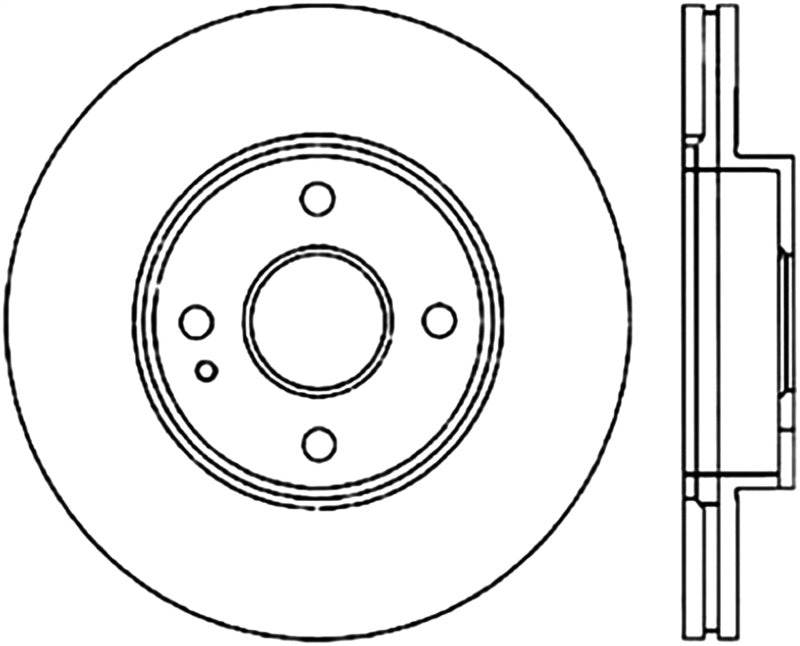 Centric 90-03 Ford Escort Front CryoStop Brake Rotor