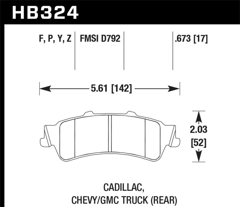 Hawk Performance Ceramic Street Brake Pads