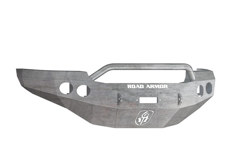 Road Armor 11-14 GMC 2500 Stealth Front Winch Bumper w/Pre-Runner Guard - Raw