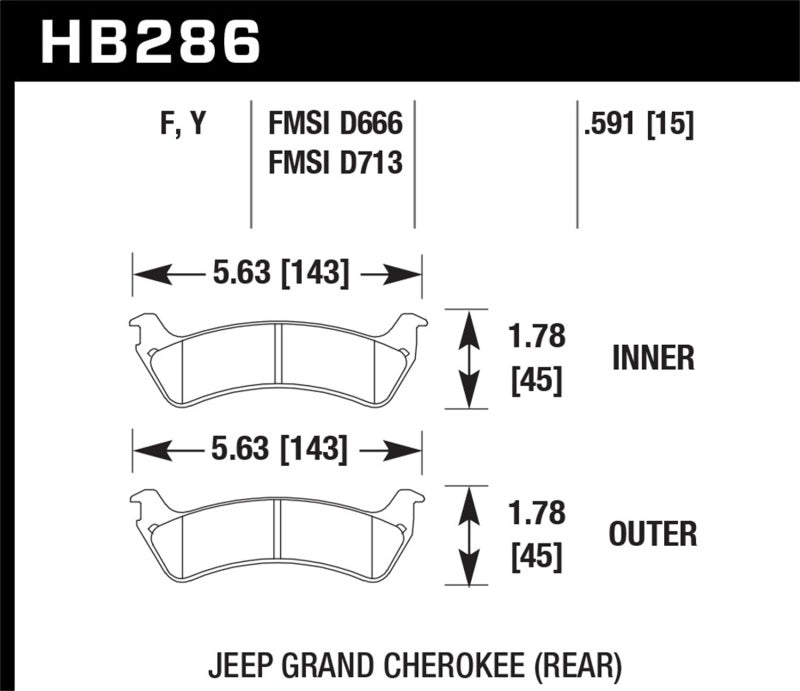 Hawk LTS Street Brake Pads