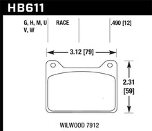 Load image into Gallery viewer, Hawk Wilwood 7912 Black Brake Pads