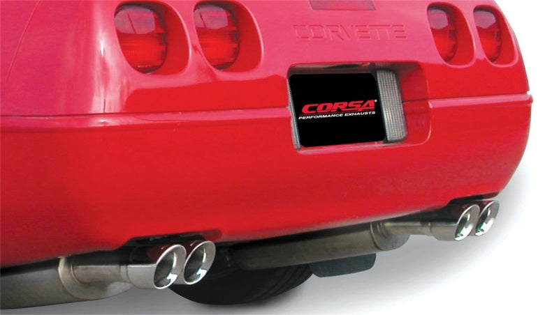 Corsa 92-95 Chevrolet Corvette C4 5.7L V8 LT1 Sport Cat-Back Exhaust w/ Twin 3.5in Polished Tips