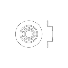 Stoptech 06-19 Audi A3 Premium High-Carbon CRYO-STOP Rear Rotor