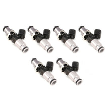 Load image into Gallery viewer, Injector Dynamics 2600-XDS Injectors - 60mm Length - 14mm Top - 14mm Bottom Adapter (Set of 6)