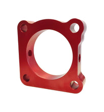 Load image into Gallery viewer, Torque Solution Throttle Body Spacer (Red) Mitsubishi Lancer Evolution 7 / 8 / 9 2001-2006